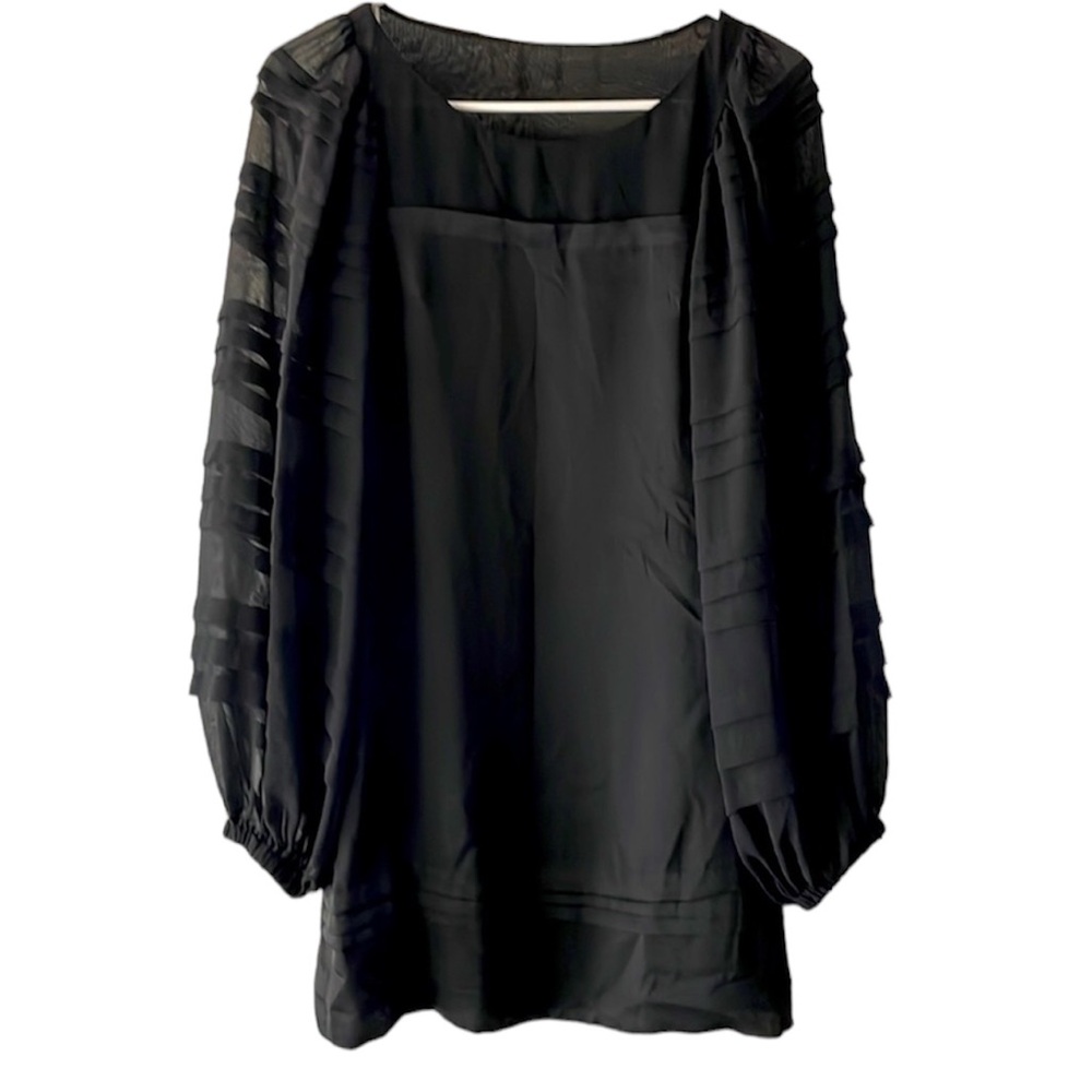 Plastic Island black mini dress